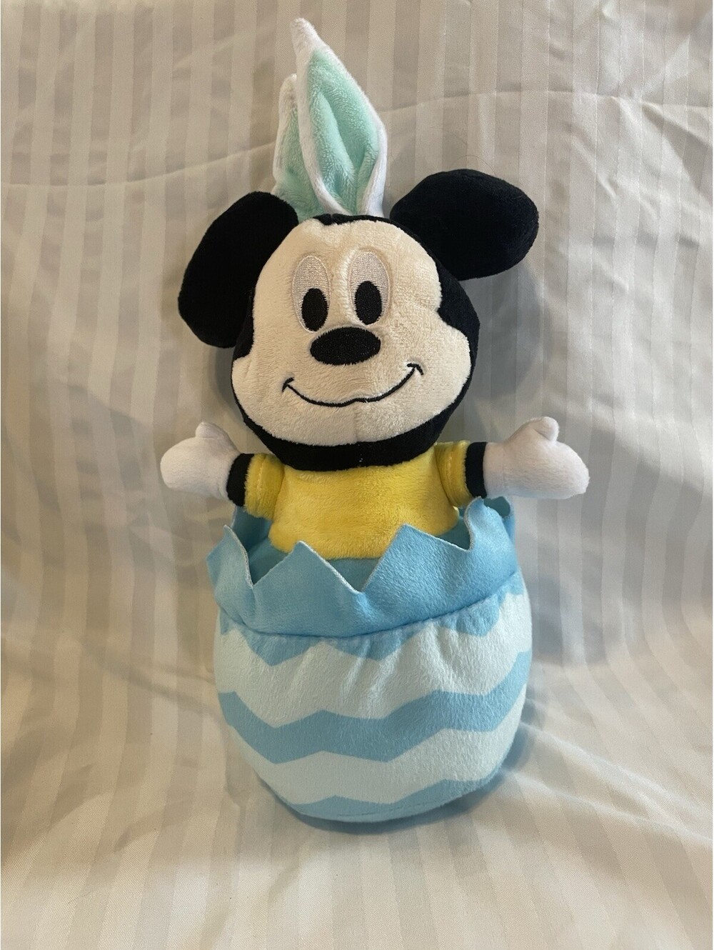 Disney Baby Easter Egg Mickey Mouse Plush 12” Blue Kids